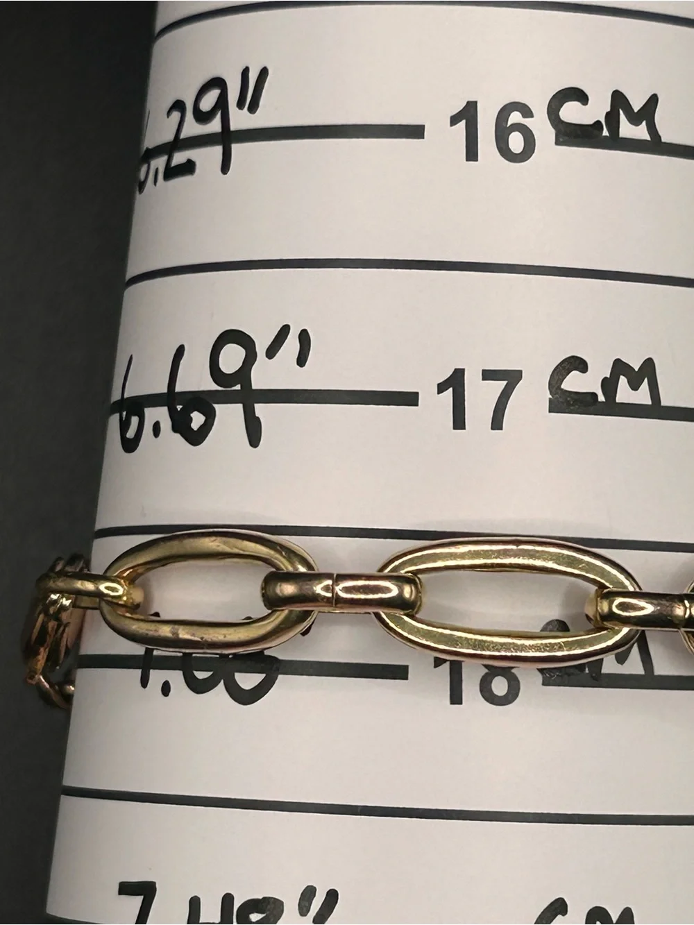 UNO de 50 Gold-Plated Oval Link Bracelet